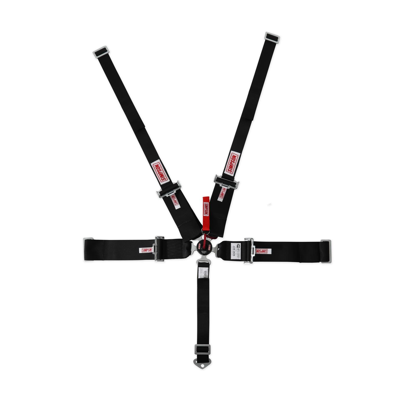 Simpson Racing Harnesses 29112BKH LCL 55" LAP WA 5PT PD HN BLK thumbnail 4