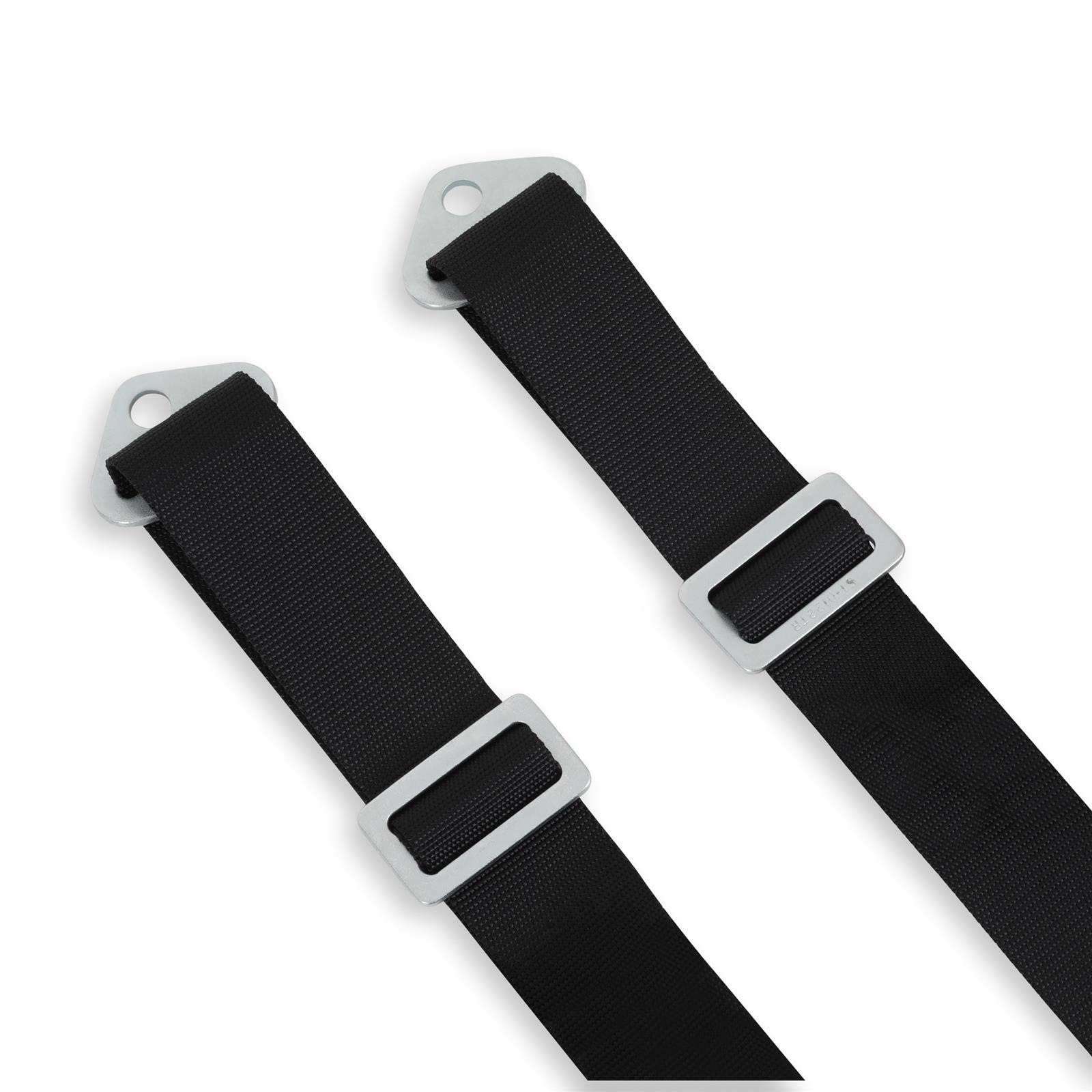 Simpson Latch-Type Shoulder 2-Point Harness 30010BK Racing Harnesses, Harness, Latch and Link, Individual Style, Nylon, 2 in. Wide, Black, SFI 38.1, Bolt-in/Clip-in/Wraparound Design, Each thumbnail 3