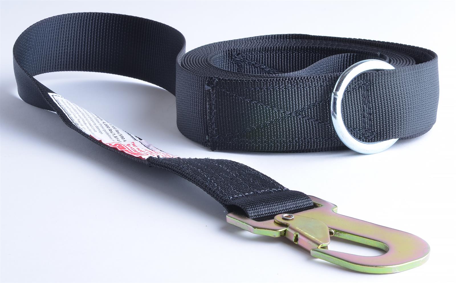 Simpson Tow Straps 35008R Strap, Polyester, Red, 2.0 in. Width, 15 ft. Length, 4,800 lbs. Rated, Metal Ring Ends, Each thumbnail 3