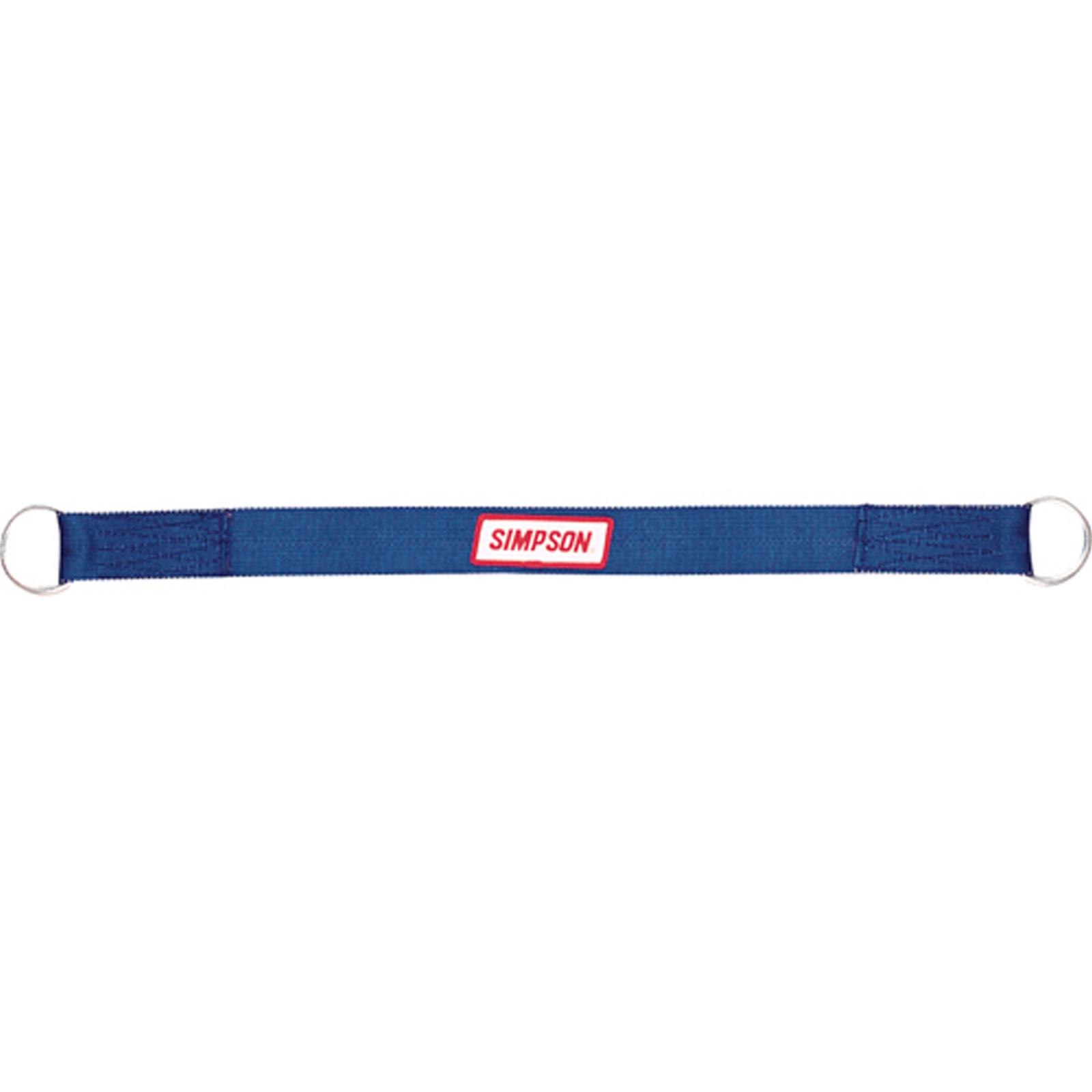 Simpson Tow Straps 35008R Strap, Polyester, Red, 2.0 in. Width, 15 ft. Length, 4,800 lbs. Rated, Metal Ring Ends, Each