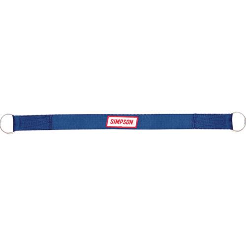 Simpson Axle Straps 35010BL Strap, Blue, 2 ft. Length, Flat D-ring, Logo, Each