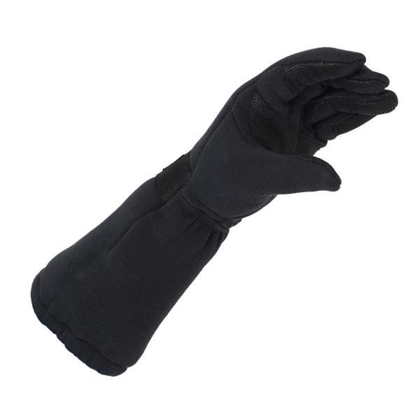 Simpson Holeshot 22 Drag Gloves 37017LK Driving Gloves, Gloves, Double Layer, Polyester/Leather, Black, SFI 20, Large, Pair thumbnail 2