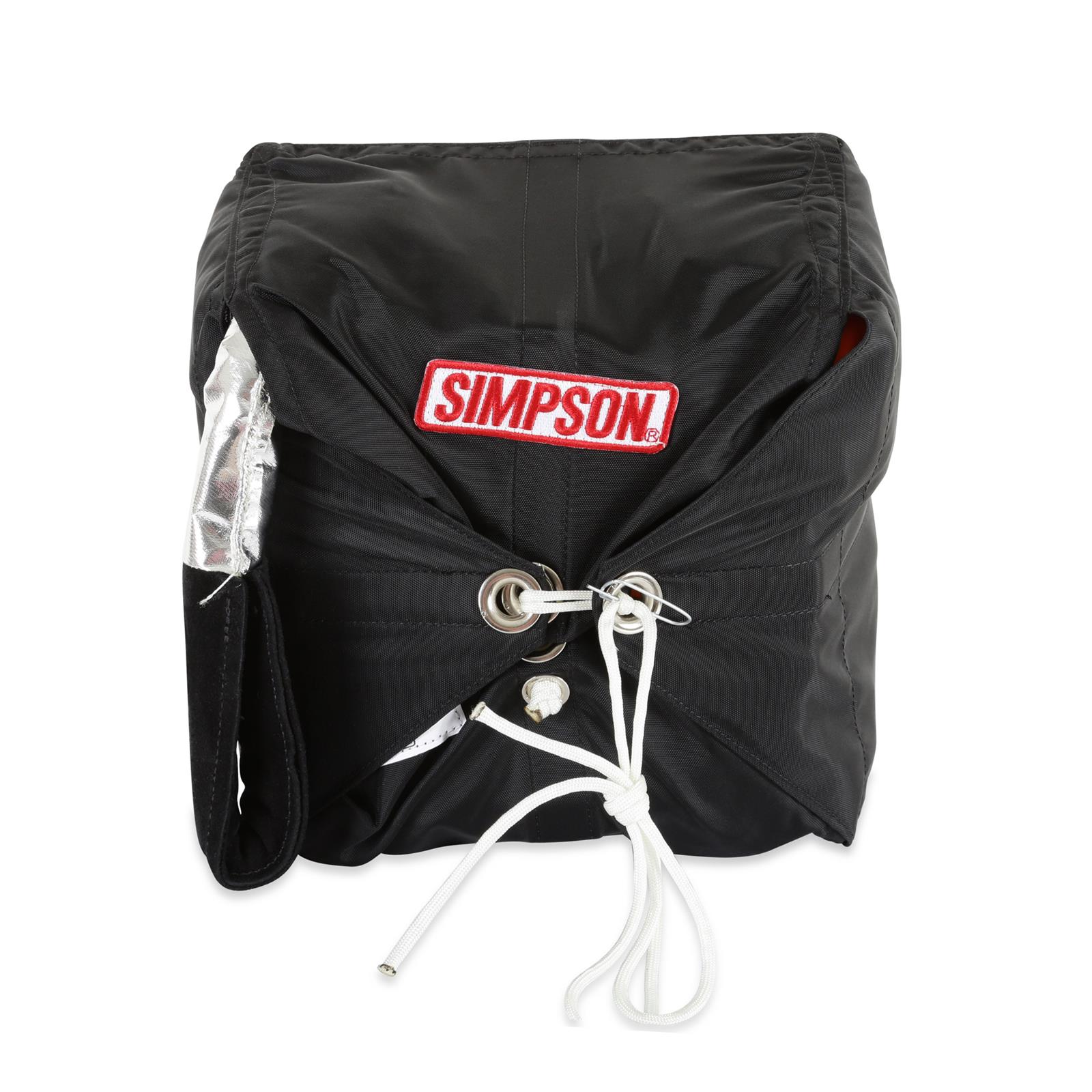 Simpson Racing Parachute Assemblies 42020KS BLACK SKYJACKER CHUTE 10FT W/LOGO