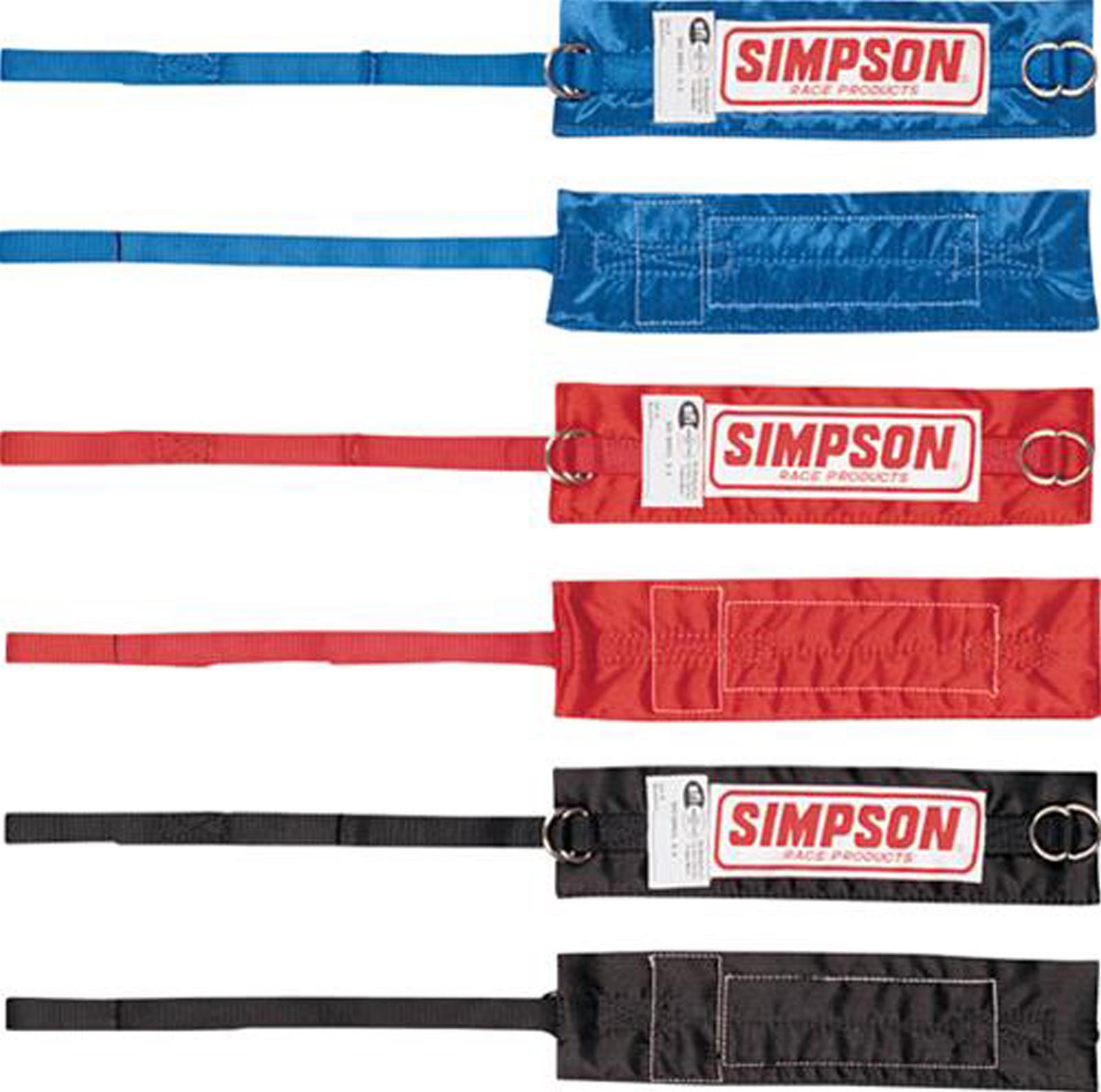Simpson Racing Arm Restraints 54018R STRAPS FOR 36000 ARM RESTRAINTS-RED