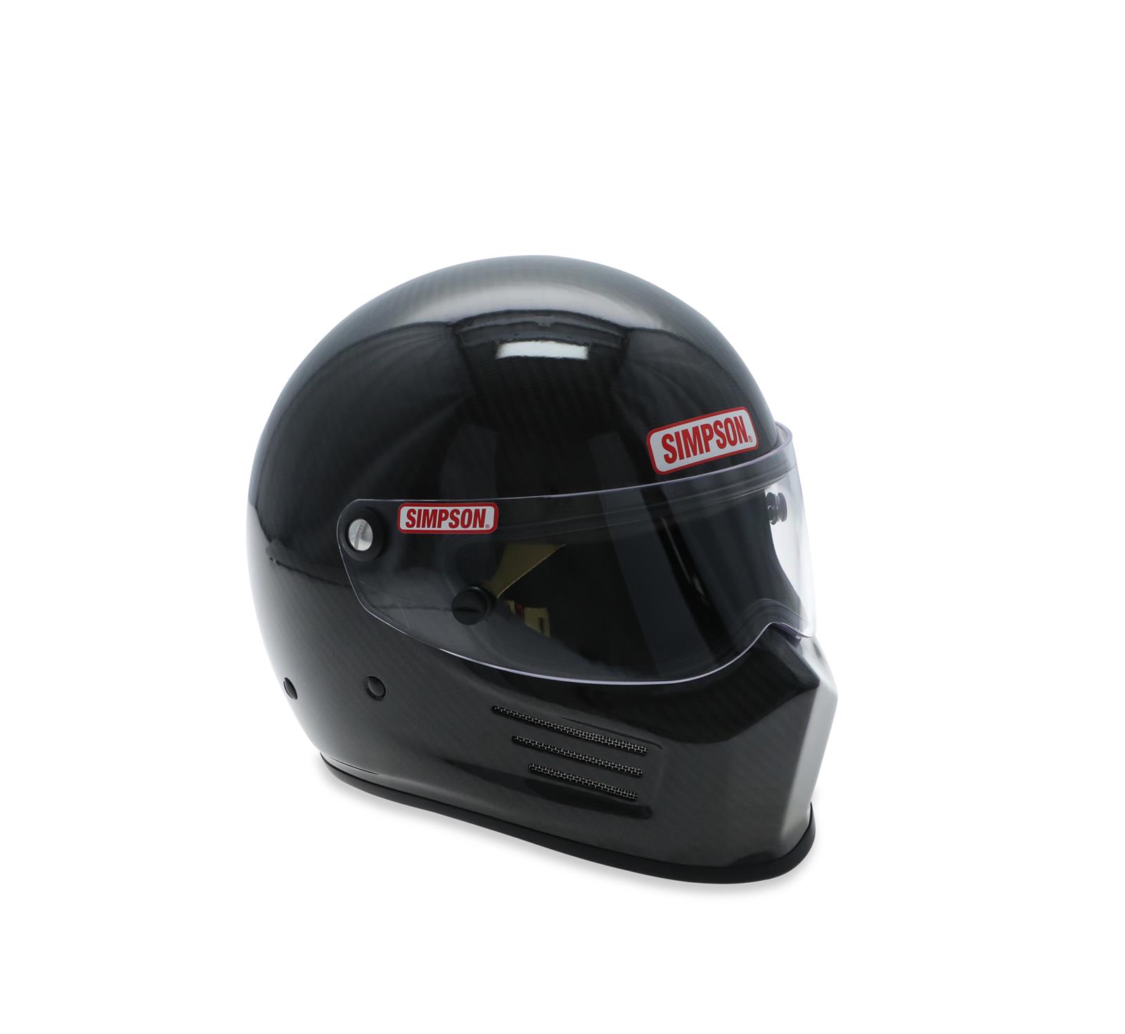 Simpson Carbon Bandit Series Helmets 720100C Helmet, Bandit, Full Face, Fiber, Snell SA2020, X-Small, Each thumbnail 5