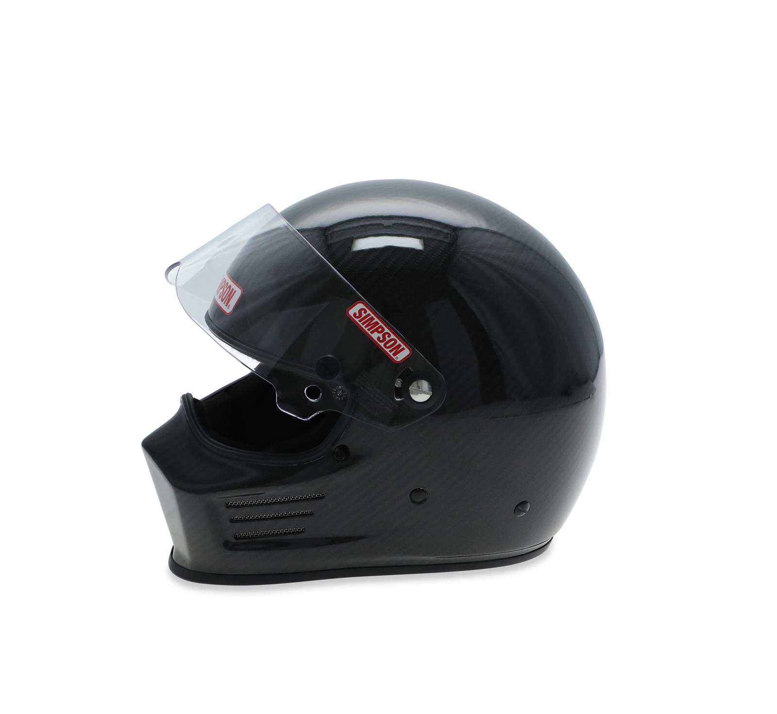 Simpson Carbon Bandit Series Helmets 720100C Helmet, Bandit, Full Face, Fiber, Snell SA2020, X-Small, Each thumbnail 6