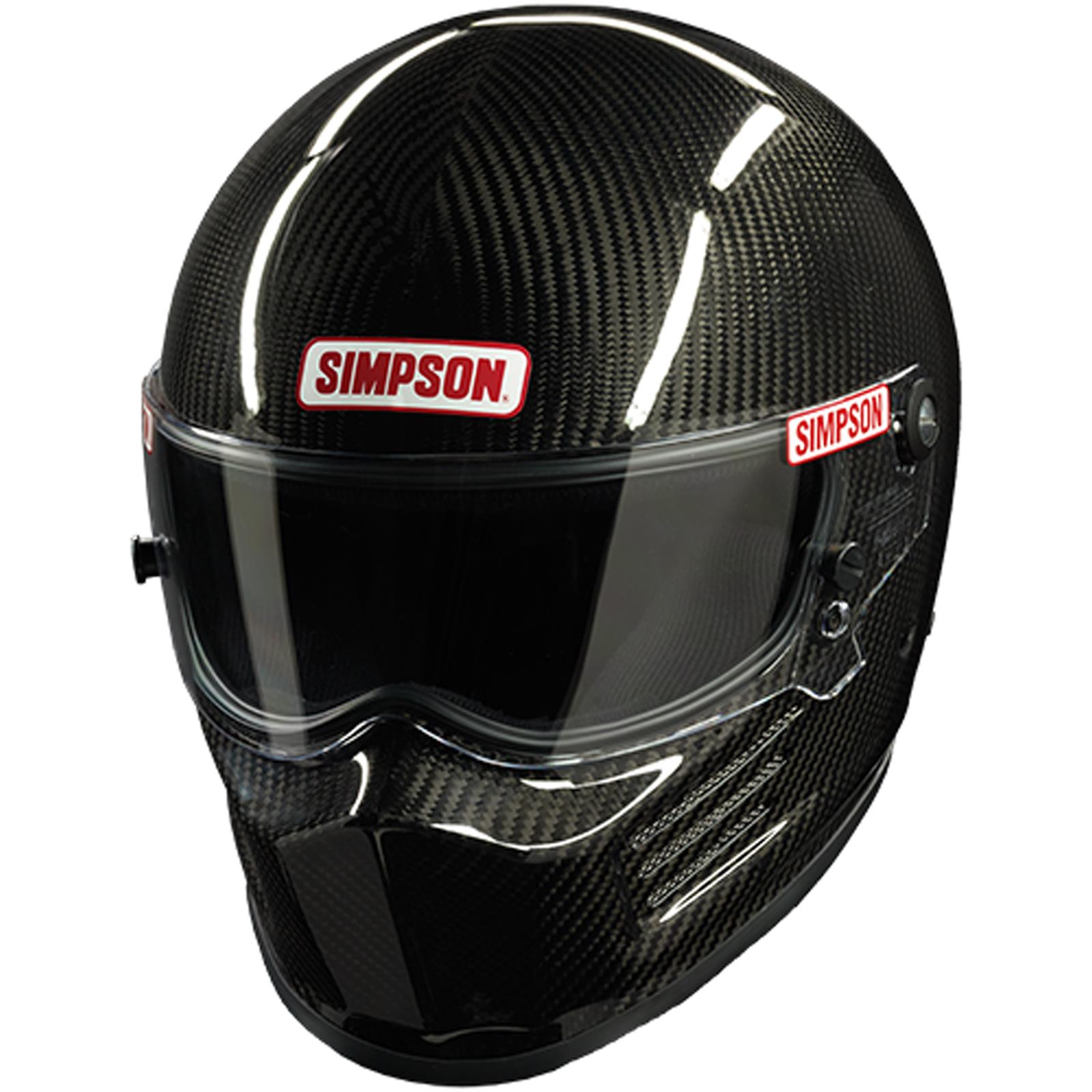 Simpson Carbon Bandit Series Helmets 720100C Helmet, Bandit, Full Face, Fiber, Snell SA2020, X-Small, Each