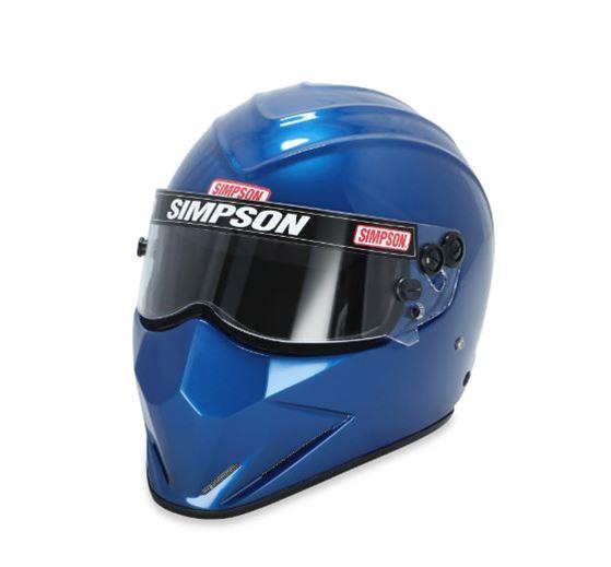 Simpson SA2020 Diamondback Series Helmets 7297125 Helmet, Diamondback, Full Face, Gloss Blue, Snell SA2020, Large, Each