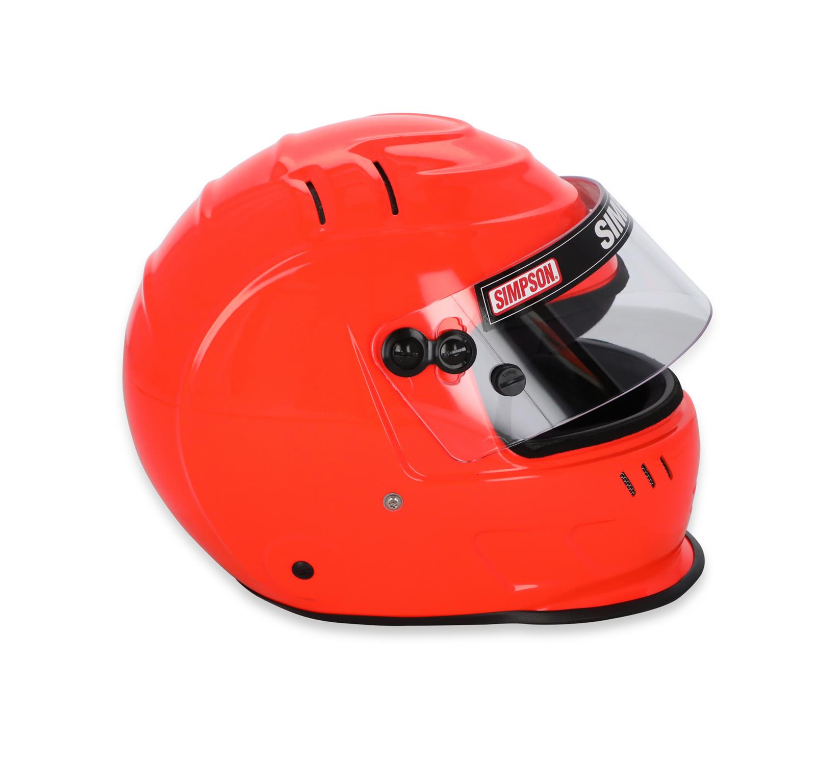 Simpson SA2020 Speedway Shark Series Helmets 770714S Helmet, Shark, Full Face, Safety Orange, Gloss, Snell SA2020, Medium, Each thumbnail 4