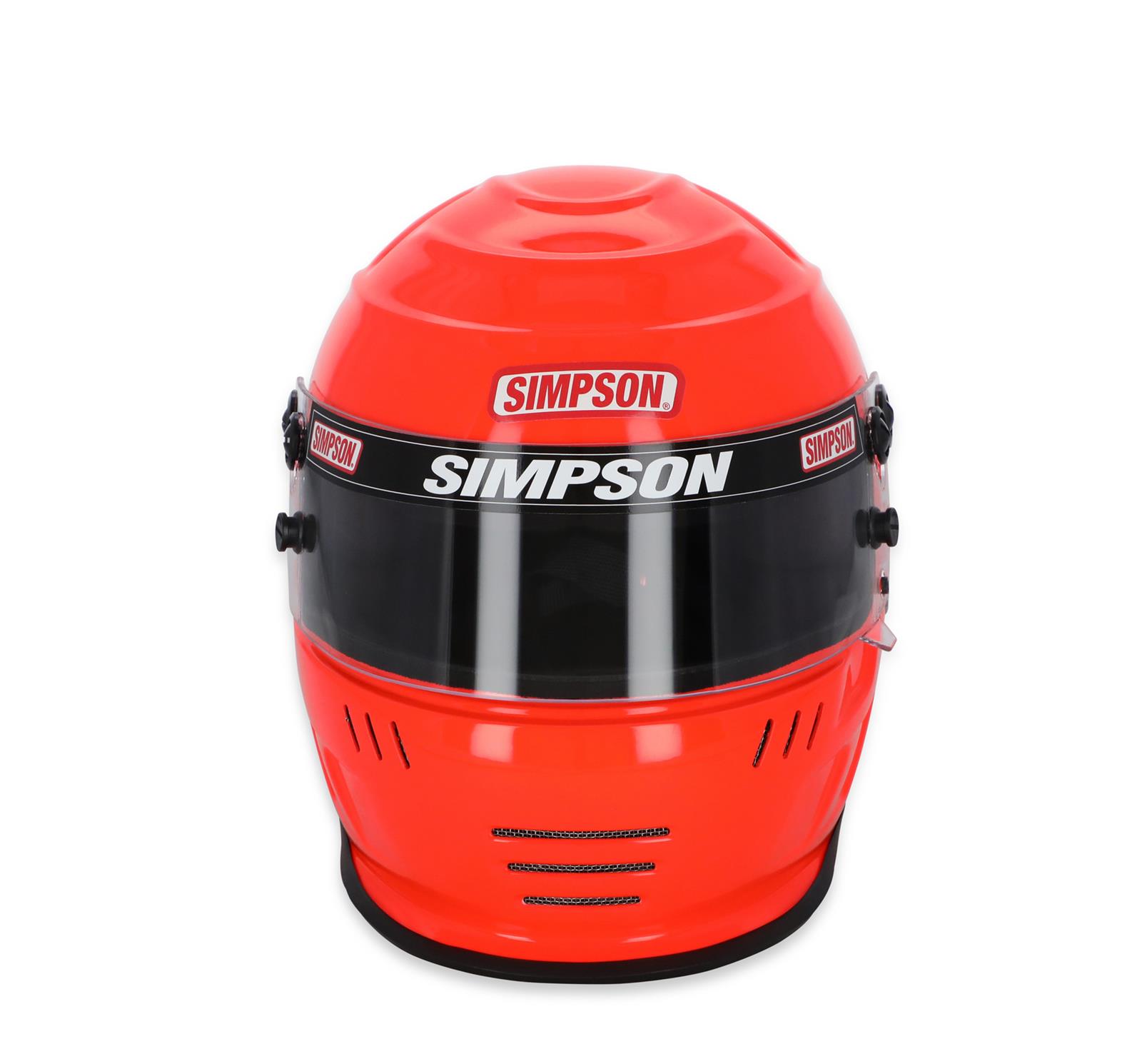 Simpson SA2020 Speedway Shark Series Helmets 770714S Helmet, Shark, Full Face, Safety Orange, Gloss, Snell SA2020, Medium, Each thumbnail 2