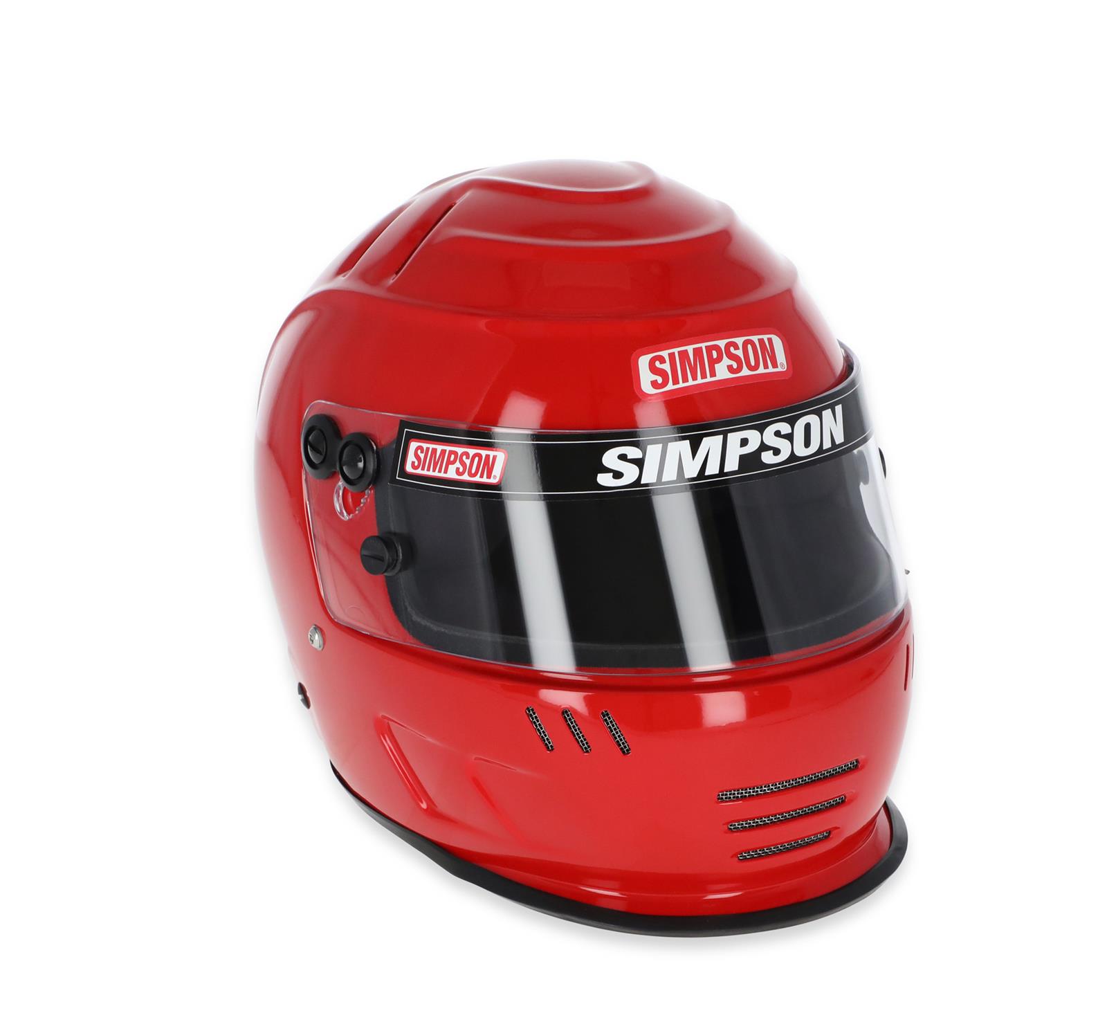 Simpson SA2020 Speedway Shark Series Helmets 7707184 Helmet, Shark, Full Face, Gloss Blue, Snell SA2020, Medium, Each thumbnail 2