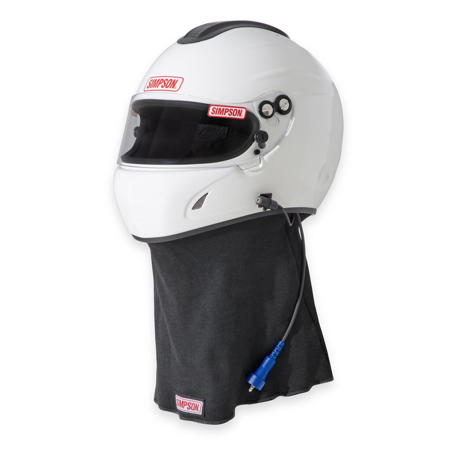 Simpson Desert Devil 3.0 Helmets 7890021 Helmets, 3.0, Composite, Full Face, White Gloss, SFI 3.5/5, Medium, Each thumbnail 5