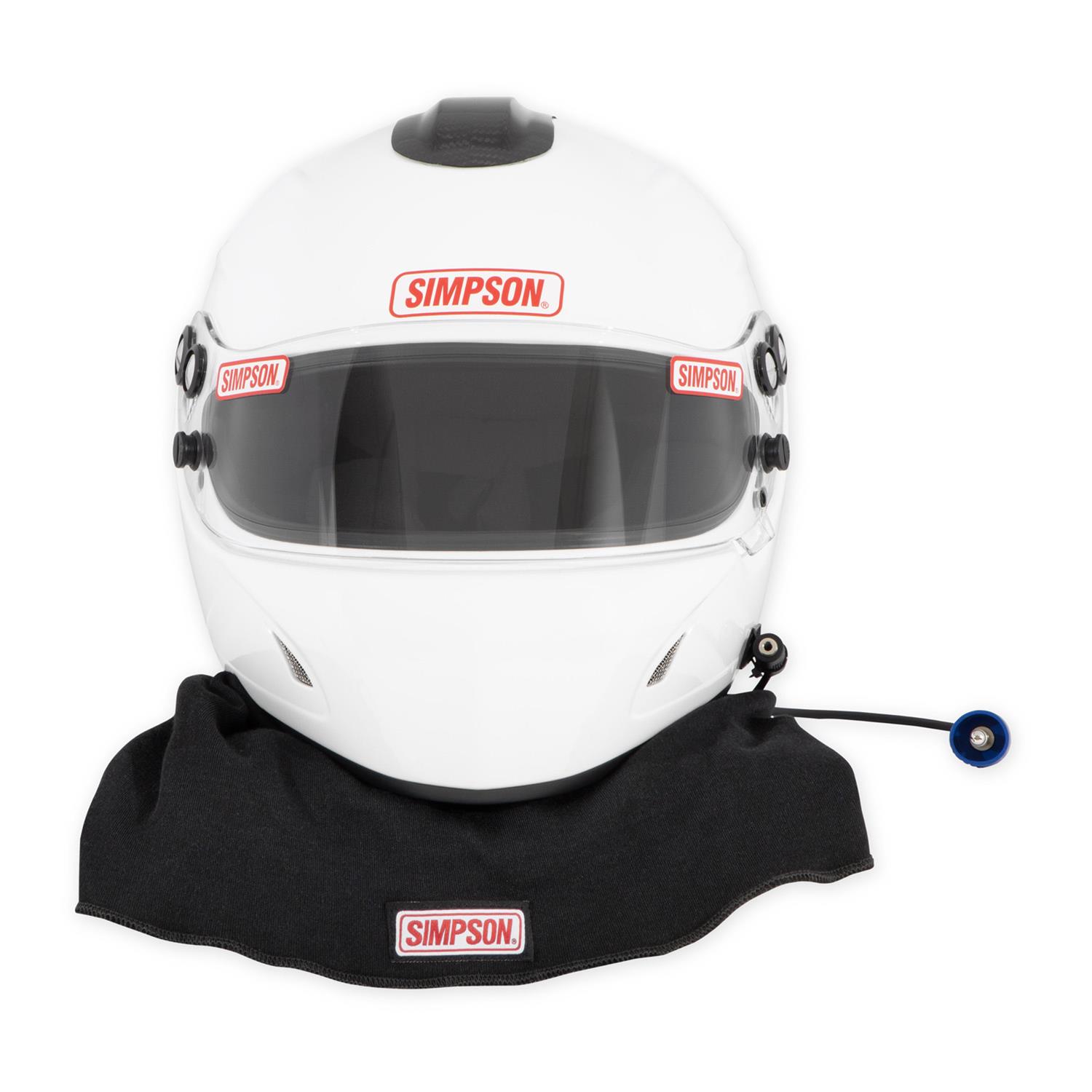 Simpson Desert Devil 3.0 Helmets 7890021 Helmets, 3.0, Composite, Full Face, White Gloss, SFI 3.5/5, Medium, Each thumbnail 2