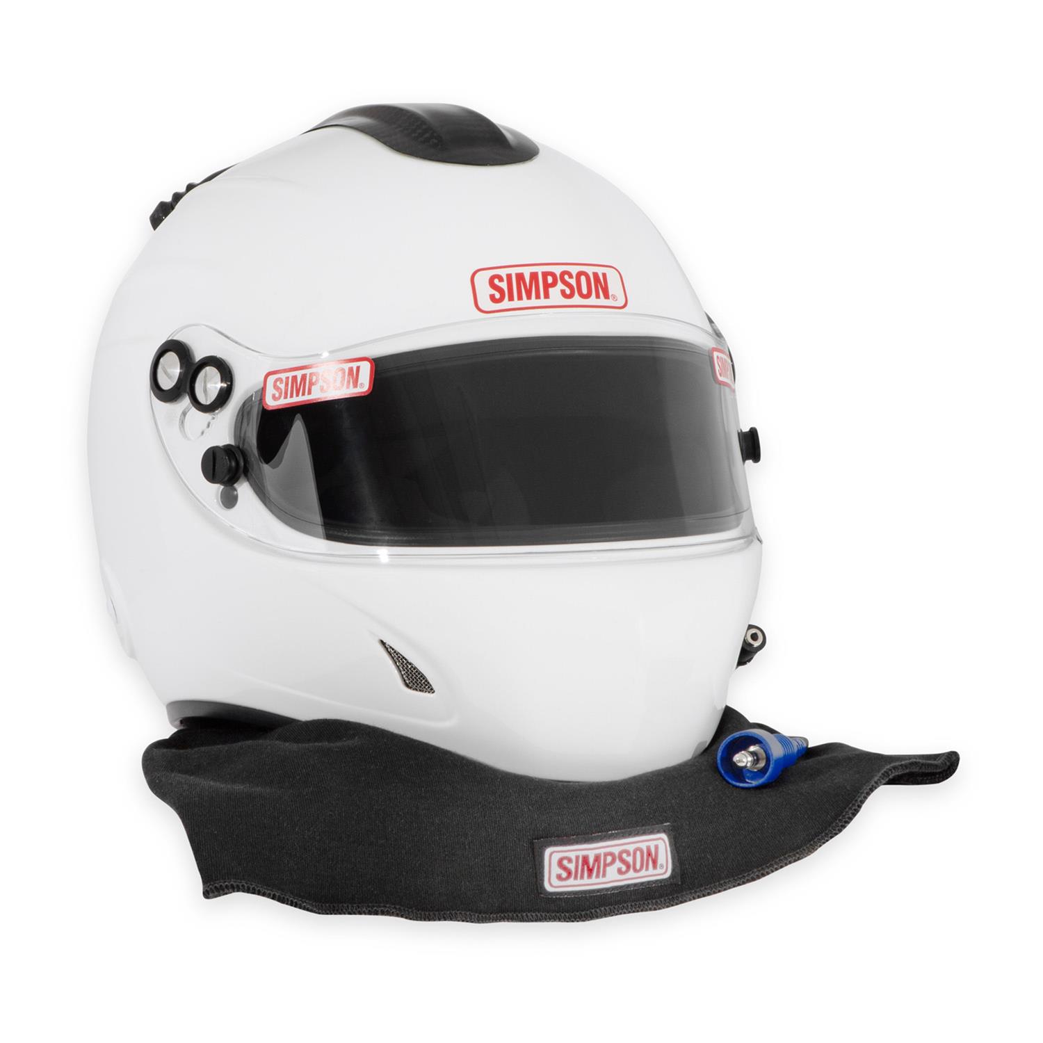 Simpson Desert Devil 3.0 Helmets 7890021 Helmets, 3.0, Composite, Full Face, White Gloss, SFI 3.5/5, Medium, Each thumbnail 3