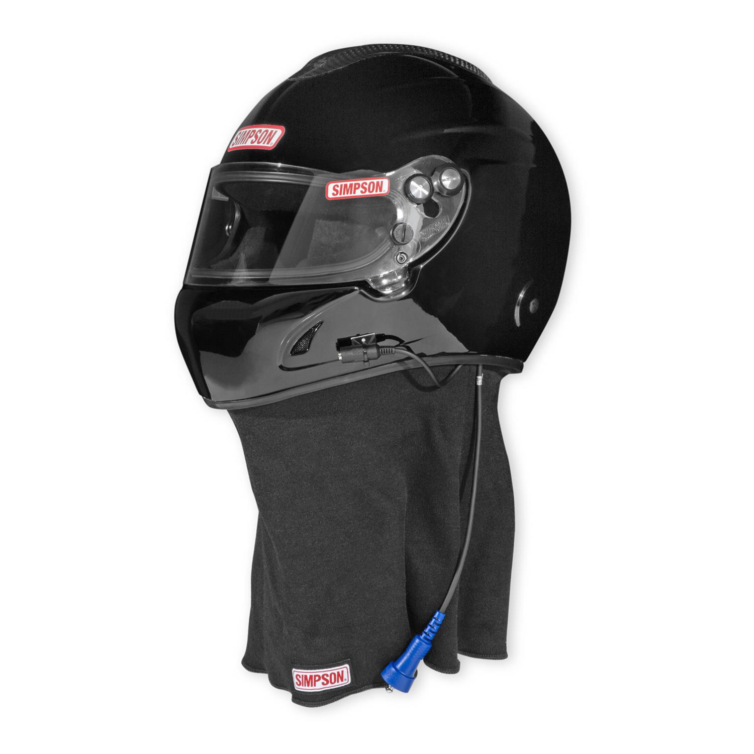 Simpson Desert Devil 3.0 Helmets 7890032 Helmets, 3.0, Composite, Full Face, Black Gloss, SFI 3.5/5, Large, Each thumbnail 8