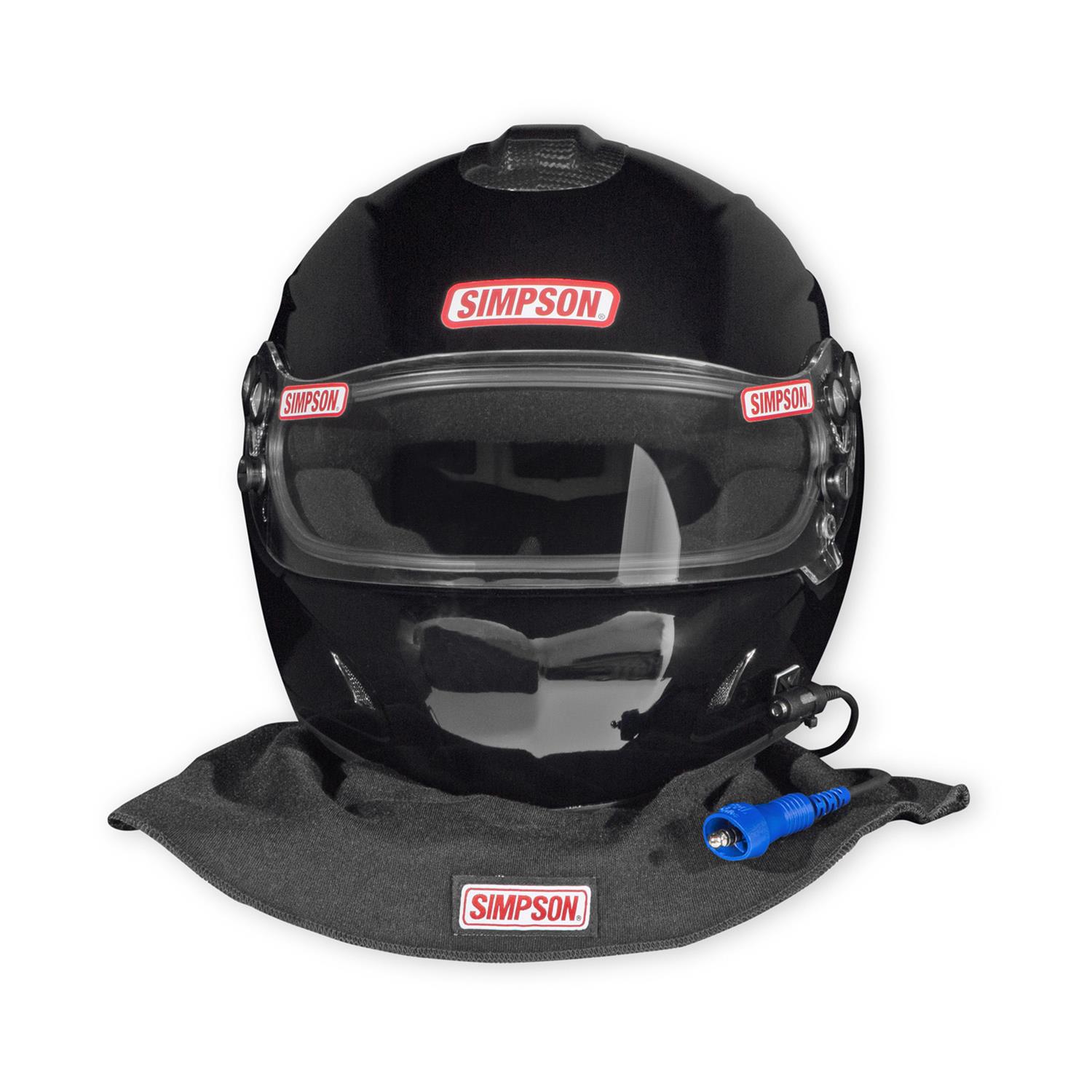 Simpson Desert Devil 3.0 Helmets 7890032 Helmets, 3.0, Composite, Full Face, Black Gloss, SFI 3.5/5, Large, Each thumbnail 5