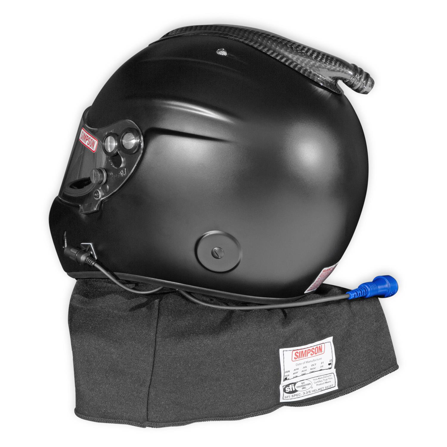 Simpson Desert Devil 3.0 Helmets 7890028 Helmets, 3.0, Composite, Full Face, Black Matte, SFI 3.5/5, Medium, Each