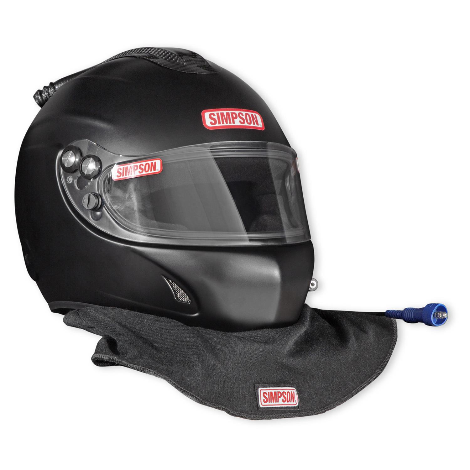 Simpson Desert Devil 3.0 Helmets 7890028 Helmets, 3.0, Composite, Full Face, Black Matte, SFI 3.5/5, Medium, Each thumbnail 6