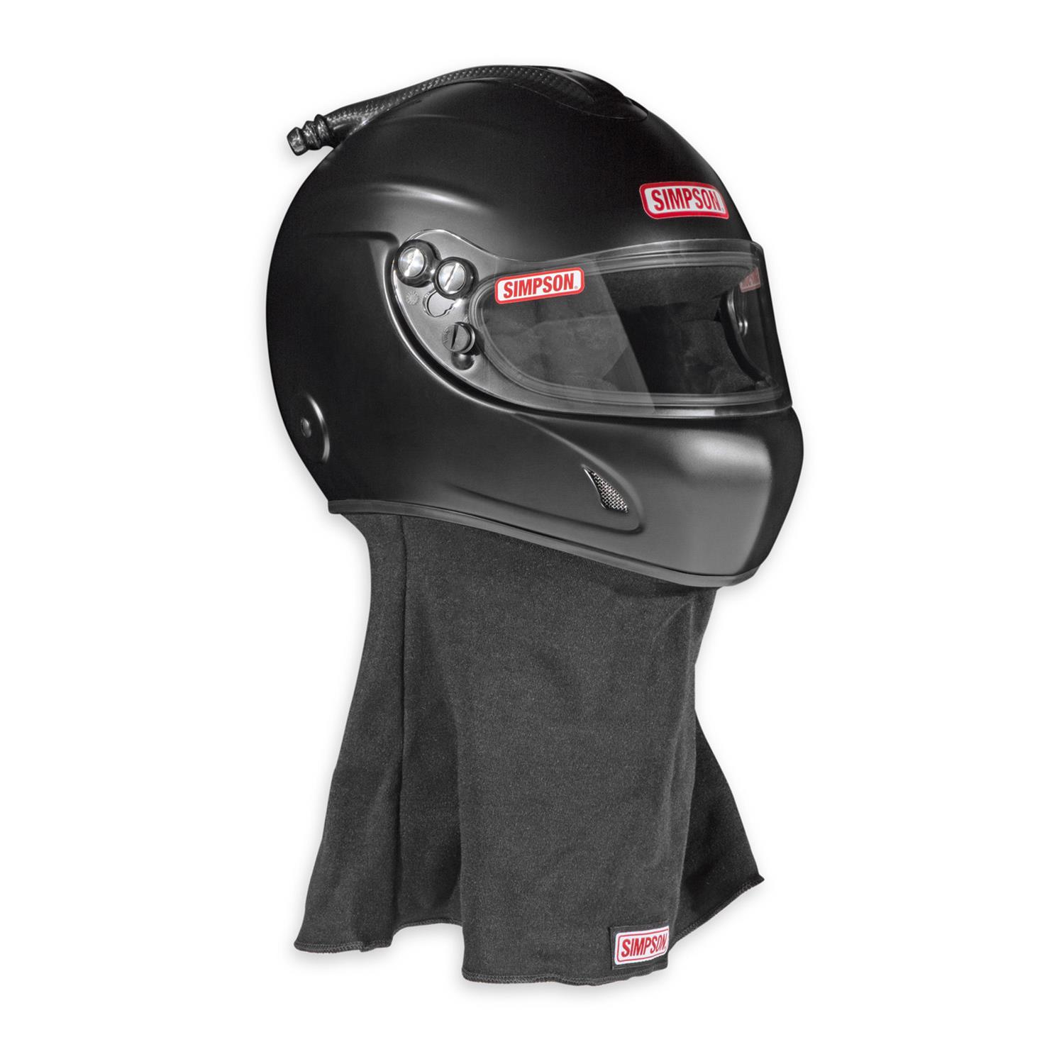 Simpson Desert Devil 3.0 Helmets 7890028 Helmets, 3.0, Composite, Full Face, Black Matte, SFI 3.5/5, Medium, Each thumbnail 8