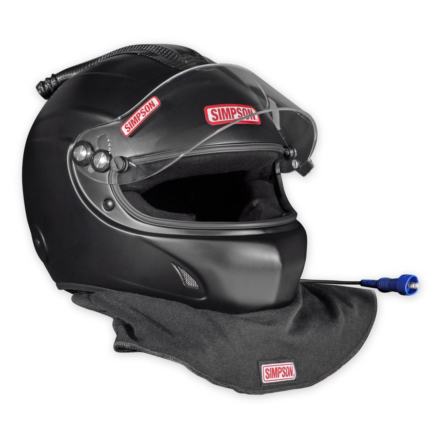 Simpson Desert Devil 3.0 Helmets 7890028 Helmets, 3.0, Composite, Full Face, Black Matte, SFI 3.5/5, Medium, Each thumbnail 3