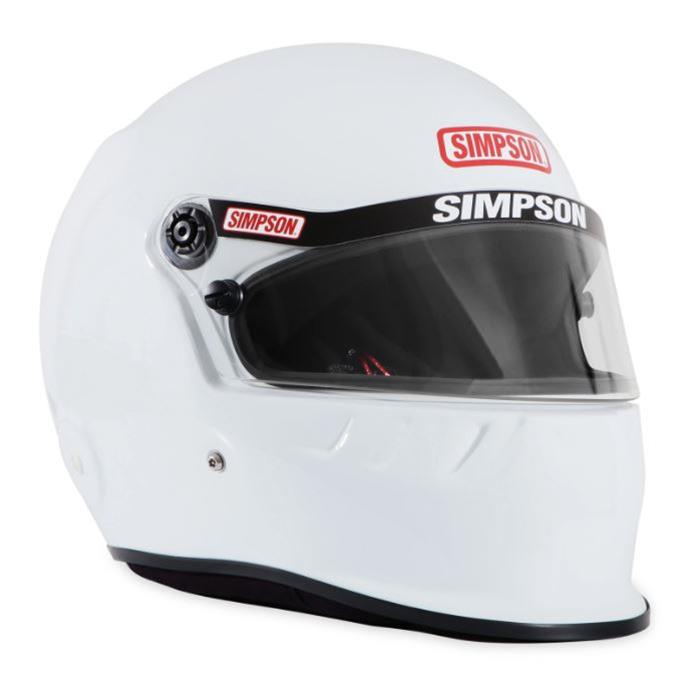 Simpson SA2020 SD1 Series Helmets 7950011 Helmet, 2020, Full Face, White, Gloss Finish, Snell SA2020, Small, Each thumbnail 3