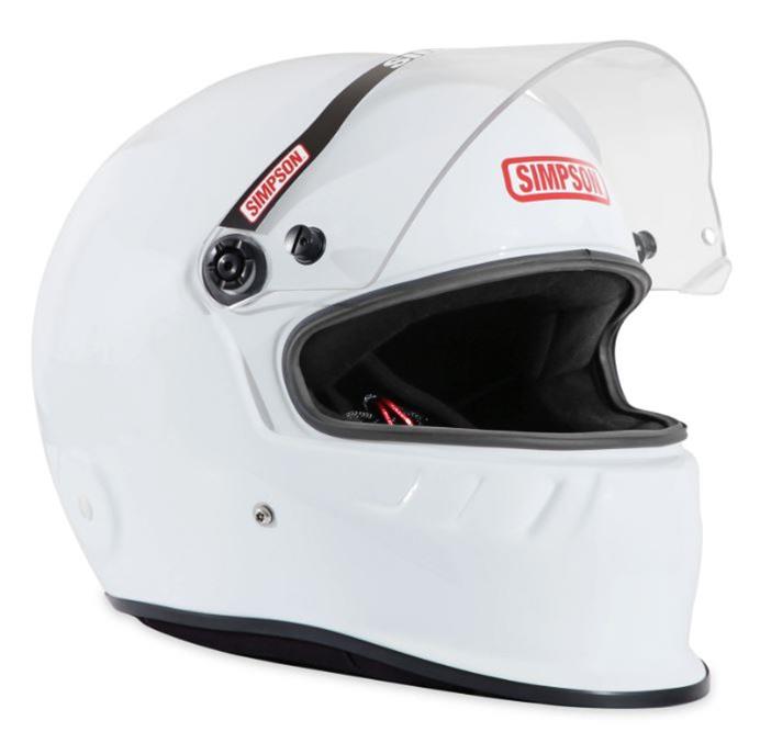 Simpson SA2020 SD1 Series Helmets 7950011 Helmet, 2020, Full Face, White, Gloss Finish, Snell SA2020, Small, Each thumbnail 4