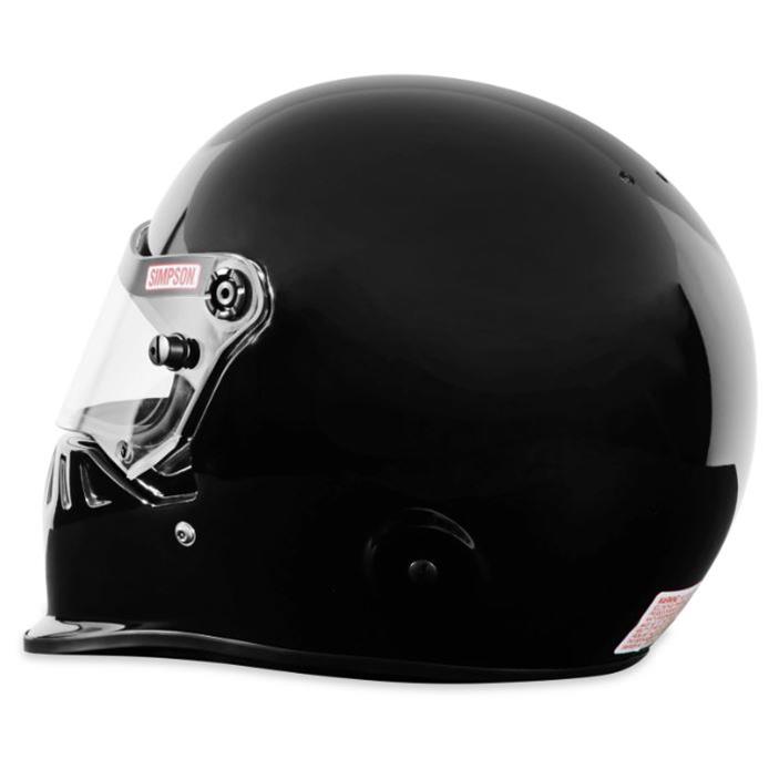 Simpson SA2020 SD1 Series Helmets 7950032 Helmet, 2020, Full Face, Black, Gloss Finish, Snell SA2020, Large, Each thumbnail 2