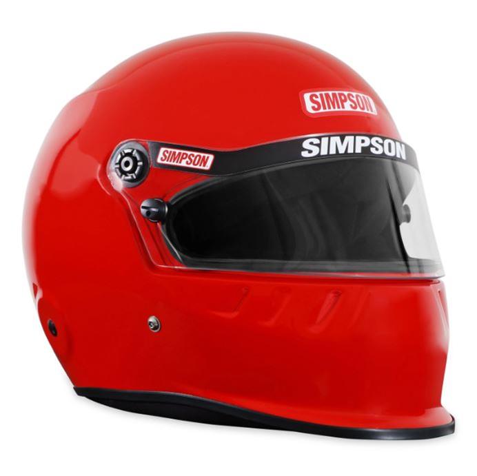 Simpson SA2020 SD1 Series Helmets 7950034 Helmet, 2020, Full Face, Red, Gloss Finish, Snell SA2020, Large, Each thumbnail 3
