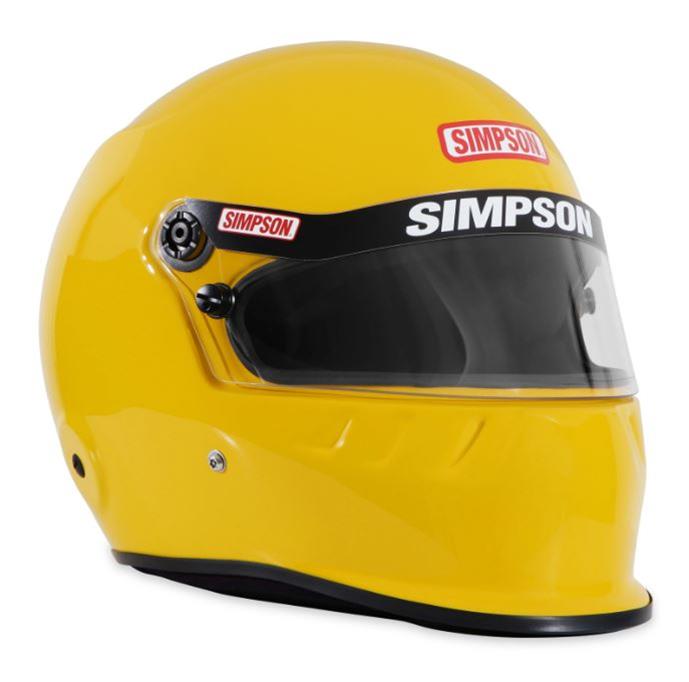 Simpson SA2020 SD1 Series Helmets 7950056 Helmet, 2020, Full Face, Yellow, Gloss Finish, Snell SA2020, 2X-Large, Each thumbnail 5