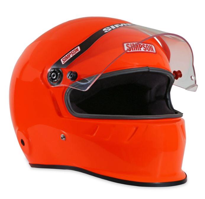 Simpson SA2020 SD1 Series Helmets 795000S Helmet, 2020, Full Face, Safety Orange, Gloss Finish, Snell SA2020, X-Small, Each thumbnail 4