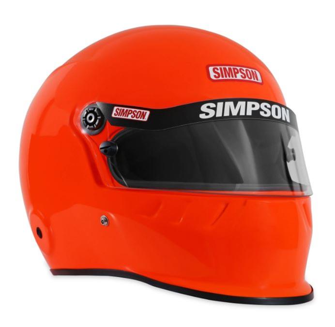 Simpson SA2020 SD1 Series Helmets 795000S Helmet, 2020, Full Face, Safety Orange, Gloss Finish, Snell SA2020, X-Small, Each thumbnail 5