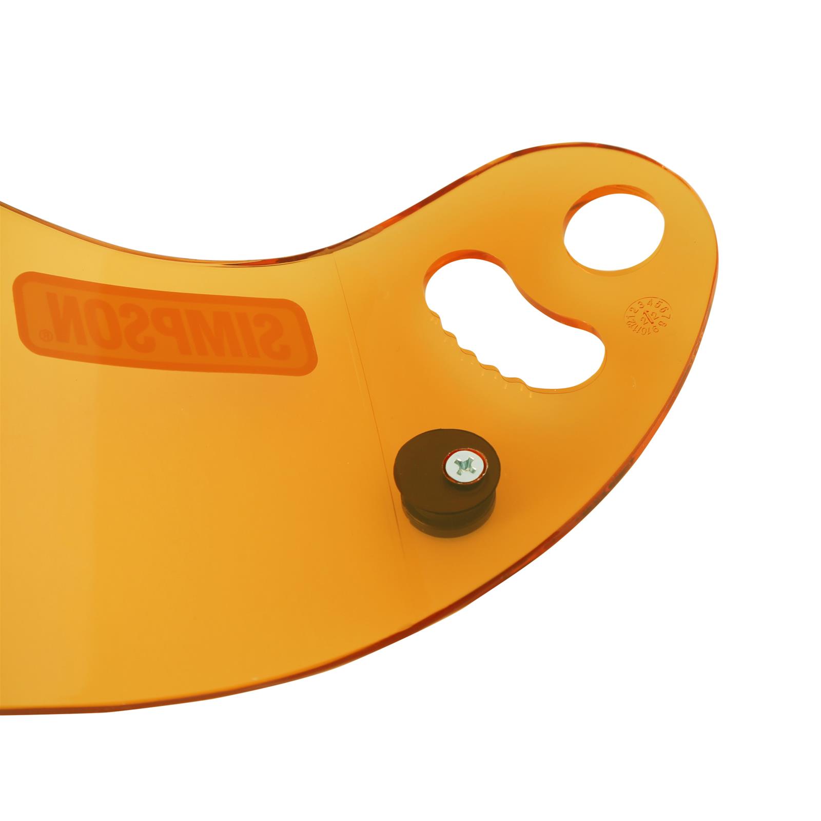 Simpson Replacement Helmet Shields 84304A Shield, Amber, Carbon Devil Ray, Devil Ray Composite, Each thumbnail 2