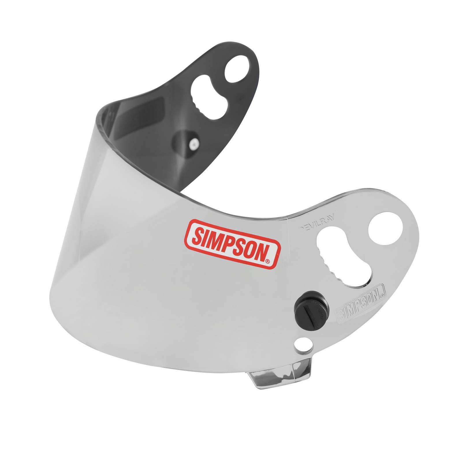 Simpson Replacement Helmet Shields 84306A Shield, Mirror, Anti-fog, Carbon Devil Ray, Devil Ray Composite, Each