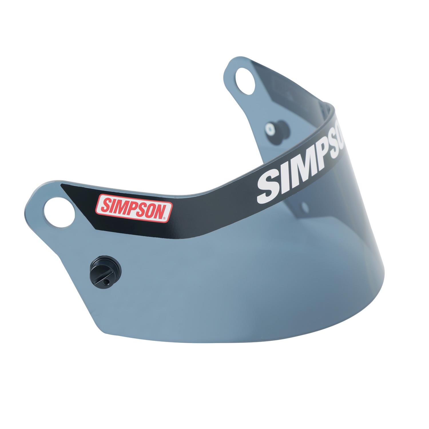 Simpson Replacement Helmet Shields 89501A Visor, Plastic, Dark Smoke, SD1 Bandit Series, Each