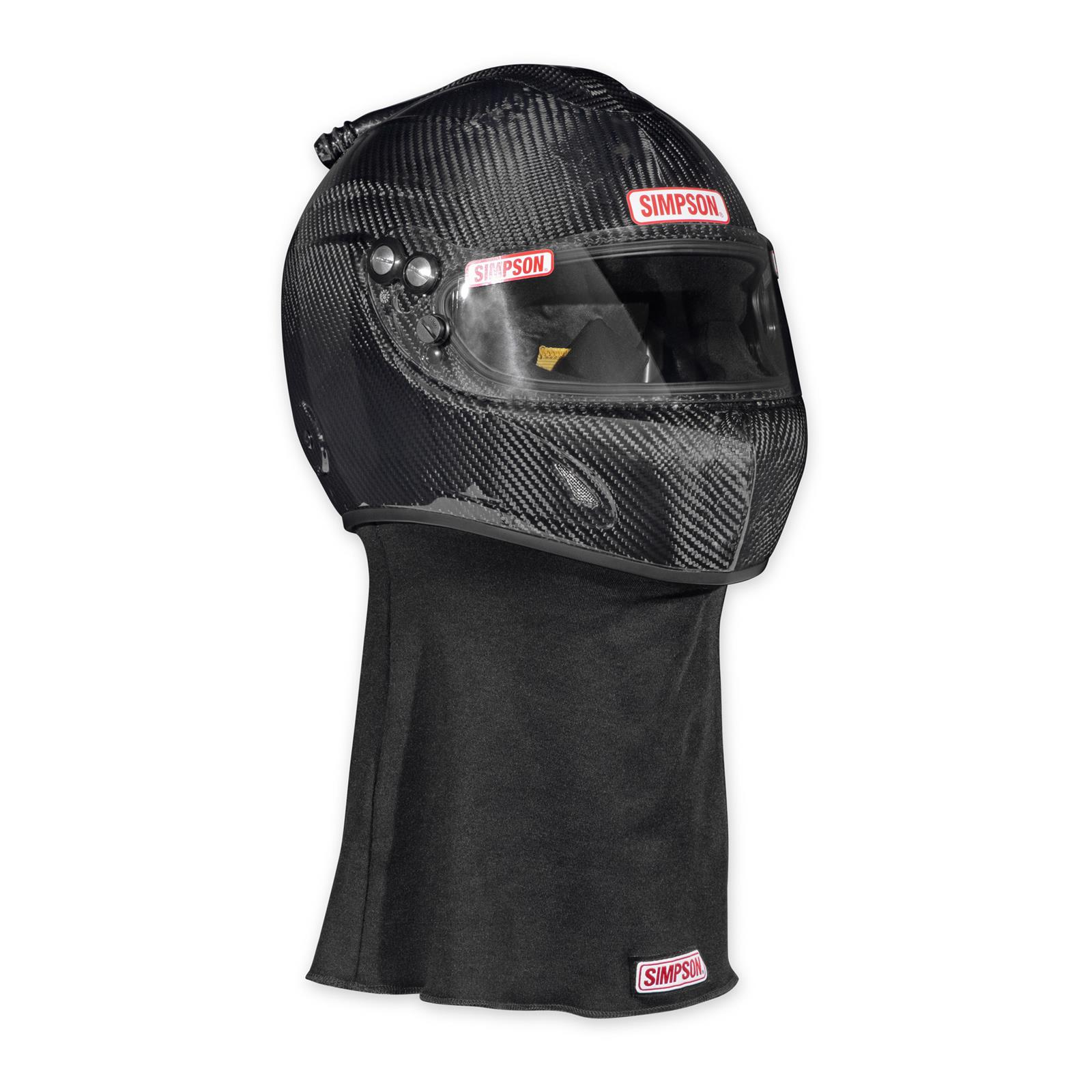 Simpson Helmet Skirts 97068 Skirt, Outer, SFI 3.3/5, Carbon, Black,Each thumbnail 8
