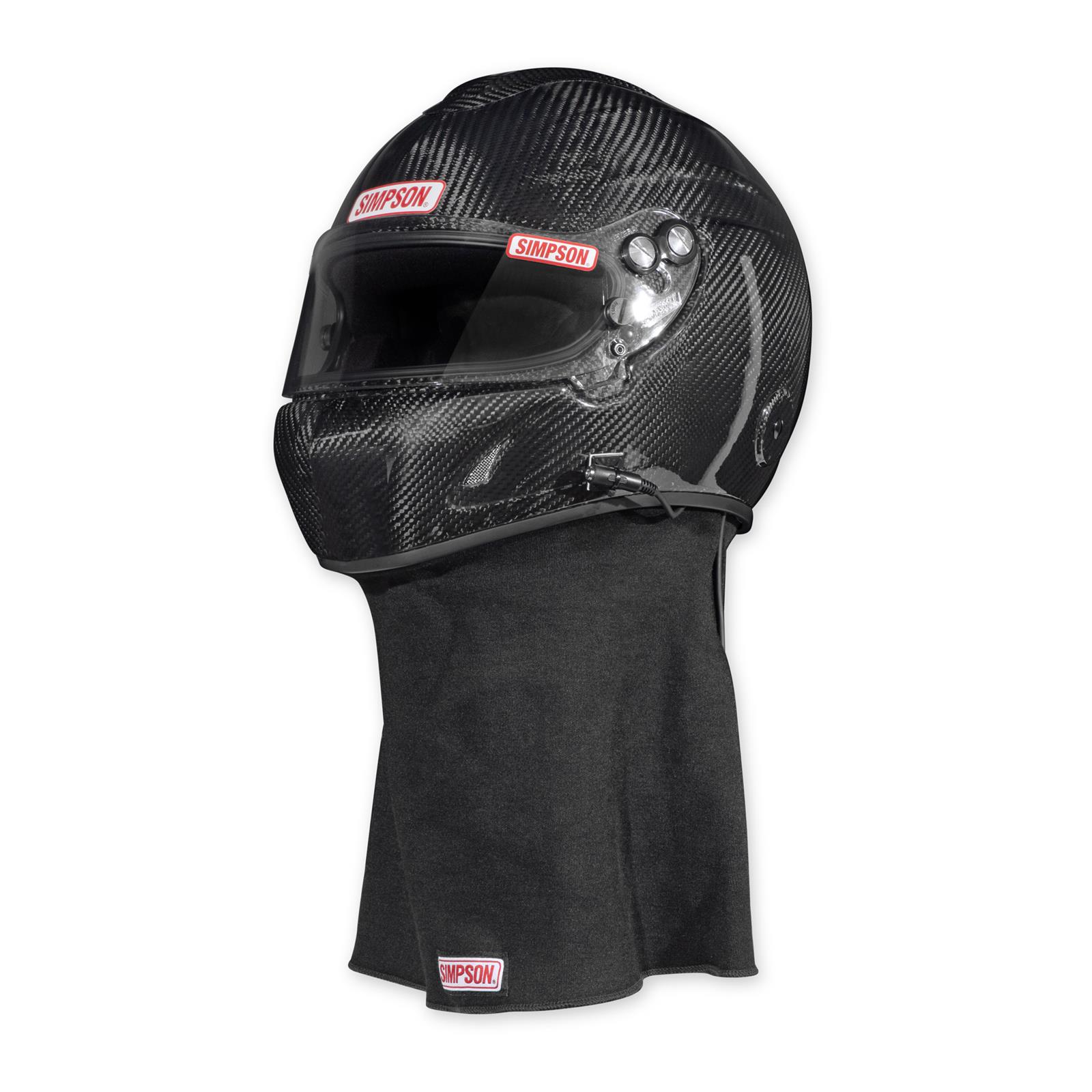 Simpson Helmet Skirts 97068 Skirt, Outer, SFI 3.3/5, Carbon, Black,Each thumbnail 9