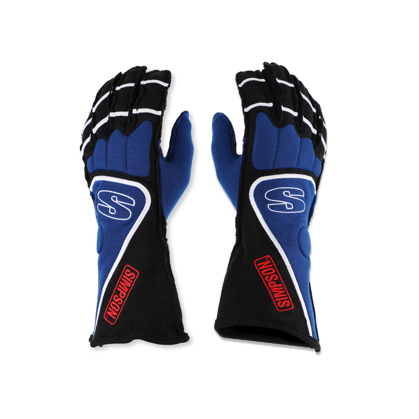 Simpson DNA Driving Gloves DGXB Gloves, DNA, Double Layer, Nomex®, Black/Blue, SFI 3.3/5, X-Large, Pair thumbnail 3