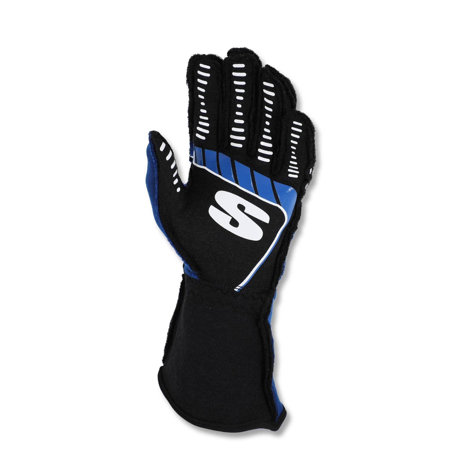 Simpson DNA Driving Gloves DGXB Gloves, DNA, Double Layer, Nomex®, Black/Blue, SFI 3.3/5, X-Large, Pair thumbnail 7
