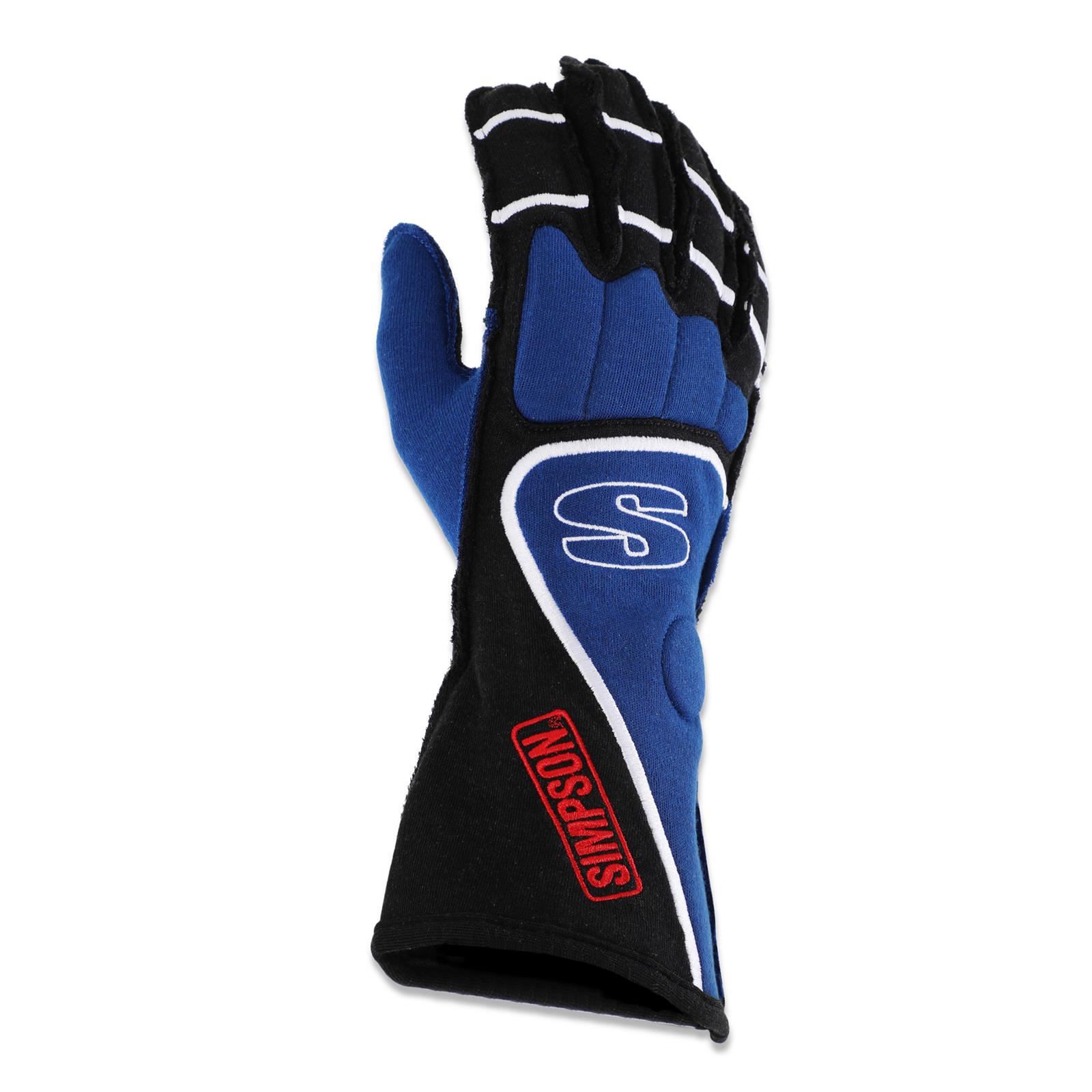 Simpson DNA Driving Gloves DGXB Gloves, DNA, Double Layer, Nomex®, Black/Blue, SFI 3.3/5, X-Large, Pair thumbnail 4