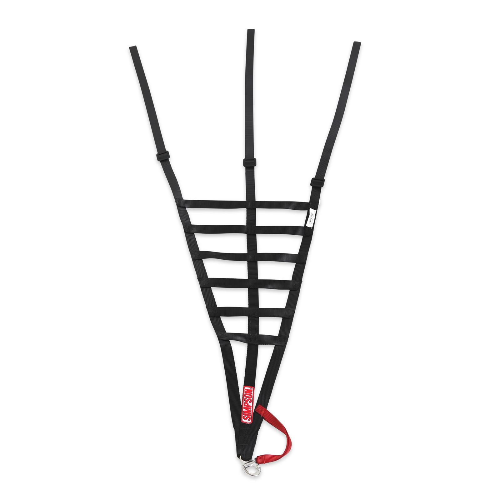 Simpson C5R Driver Window Nets DNC5RLP Net, Left Side, Triangle, Ribbon Style, Polypropylene, Black, SFI 37.1, Each thumbnail 6