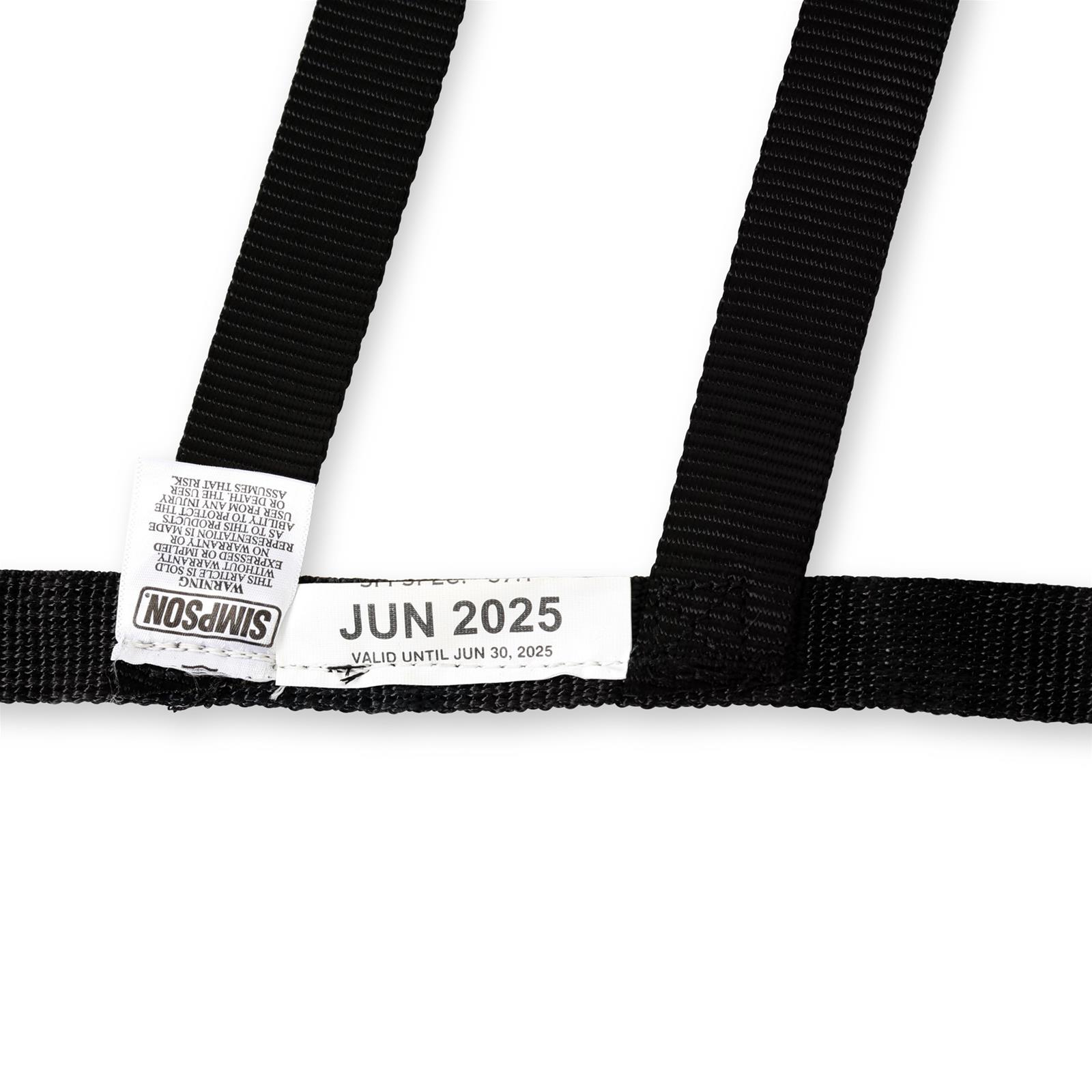 Simpson C5R Driver Window Nets DNC5RRK Net, Passenger Side, Triangle, Ribbon Style, Kevlar®, Black, SFI 37.1, Each thumbnail 2