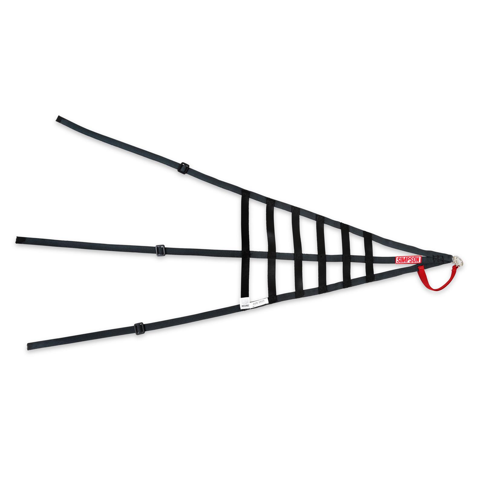 Simpson C5R Driver Window Nets DNC5RRK Net, Passenger Side, Triangle, Ribbon Style, Kevlar®, Black, SFI 37.1, Each thumbnail 6