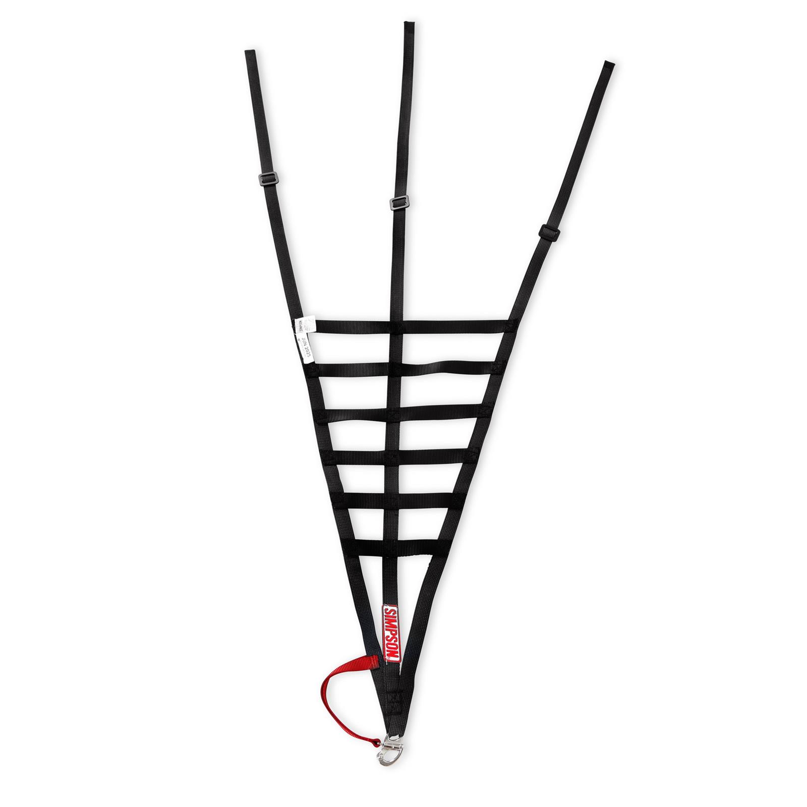 Simpson C5R Driver Window Nets DNC5RRK Net, Passenger Side, Triangle, Ribbon Style, Kevlar®, Black, SFI 37.1, Each thumbnail 4