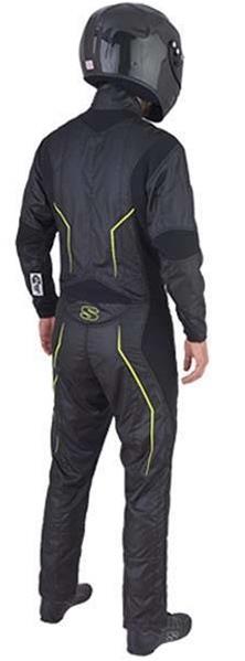 Simpson Racing Driving Suits DNA02101 DNA STD 3 LYR SUIT SMALL BLACK thumbnail 3