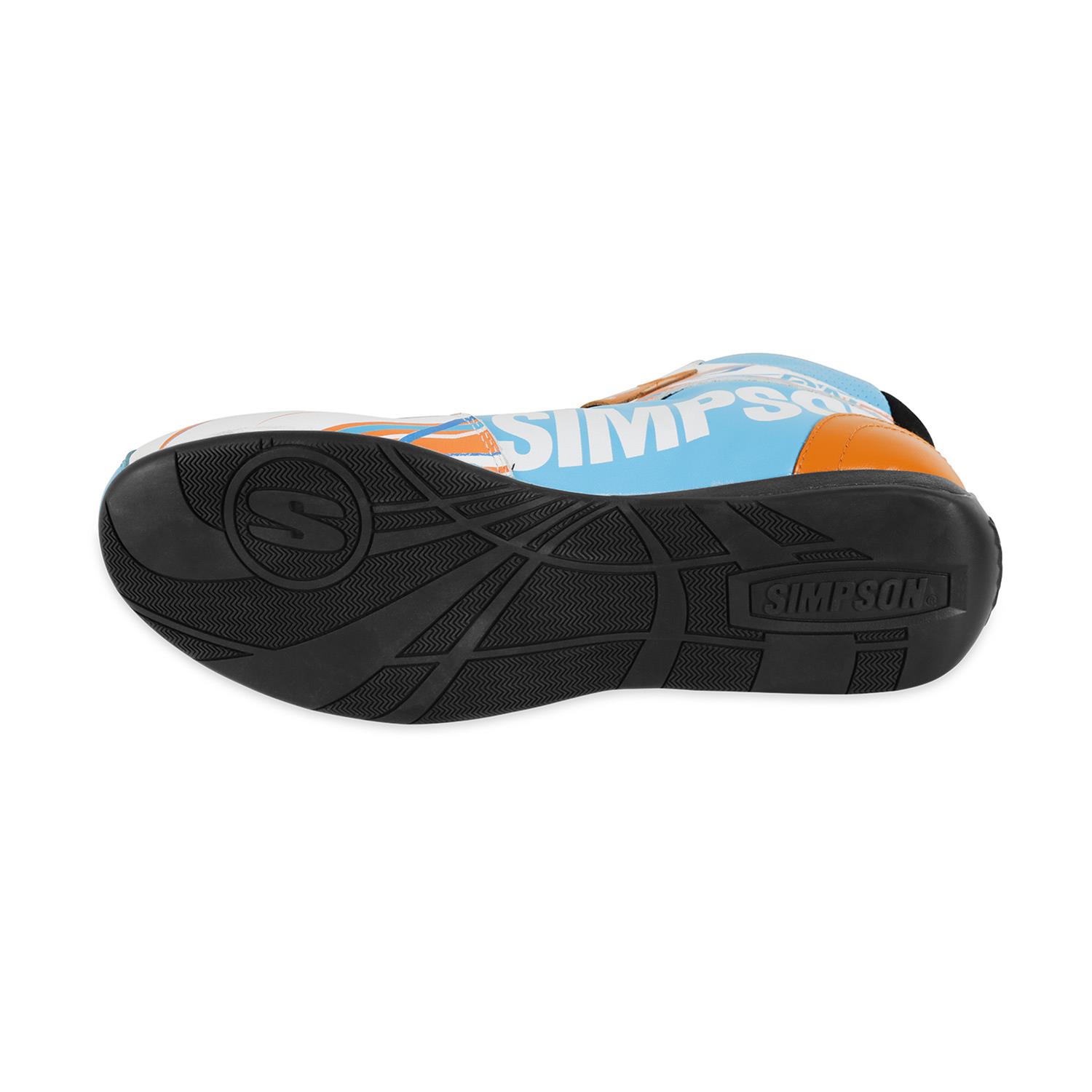 Simpson DNA X2 Driving Shoes DX2850N Shoes, X2, Mid-top, Nomex® Liner, Leather Outer, Nitro, SFI 3.3/5, US Mens Size 8 1/2, Pair thumbnail 7