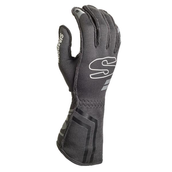 Simpson Endurance Racing Gloves EGMG Driving Gloves, Racing, Double Layer, Nomex®, Gray, SFI 3.3/5, Medium, Pair thumbnail 2
