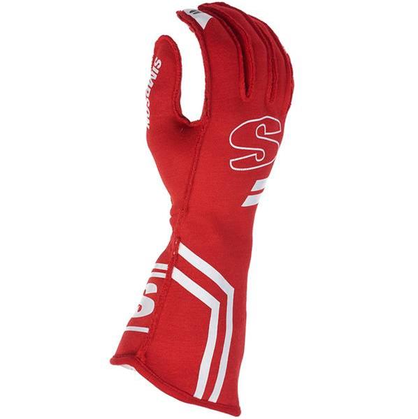 Simpson Endurance Racing Gloves EGSR Driving Gloves, Racing, Double Layer, Nomex®, Red, SFI 3.3/5, Small, Pair thumbnail 2