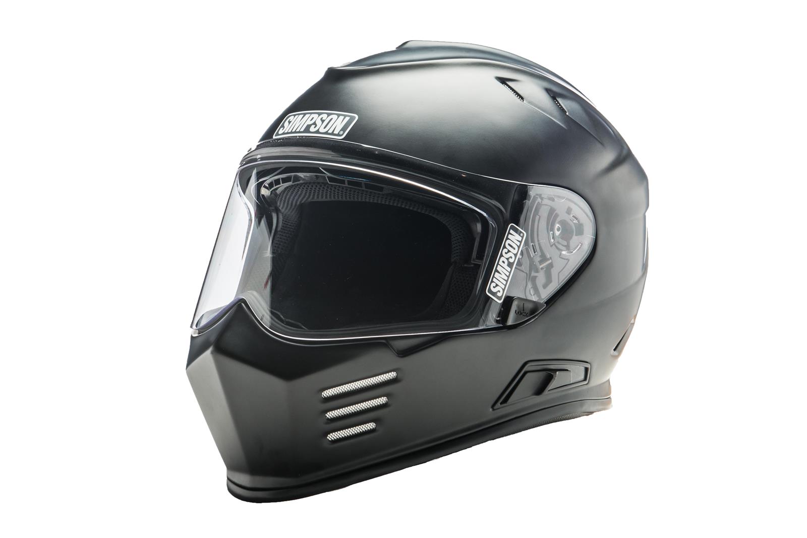 Simpson Ghost Bandit Helmets GBDM3 Helmet, Bandit, Full Face, Moisture-wicking Liner, Matte Black, DOT/ECE Certified, Medium, Each