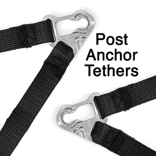 Simpson Hybrid Sport Restraints HSXSC11PA Head and Neck Restraint Systems, Sport, In-seat Model, Fixed Post Clip Tether, Post Anchor, SFI 38.1, for Child Chest Size 22.0-23.0 in., Each thumbnail 3