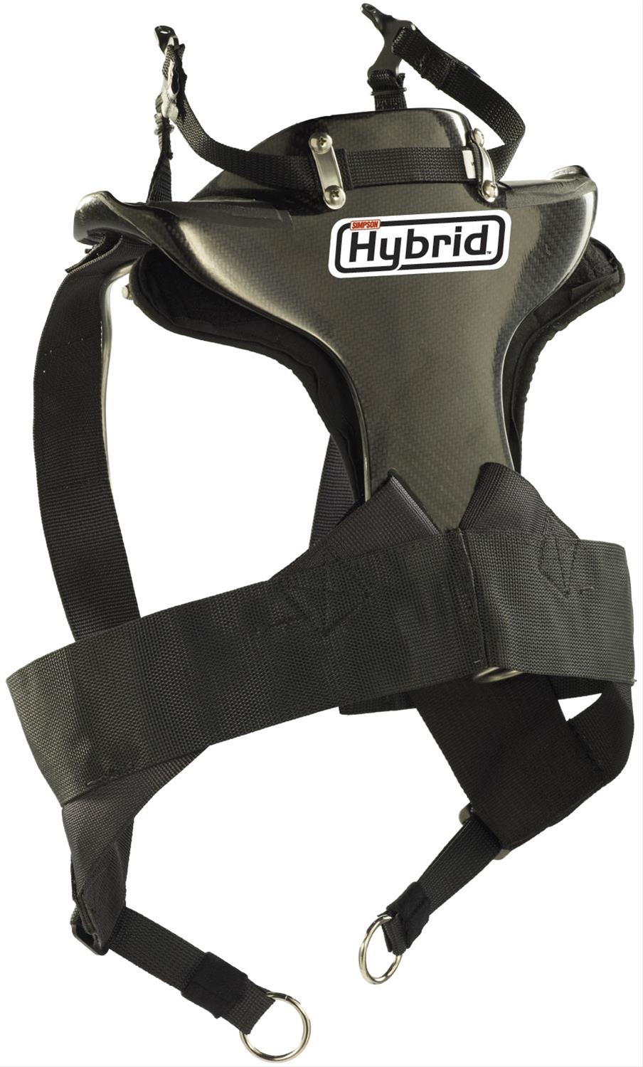 Simpson Hybrid Sport Restraints HSSML11M61FIA Head and Neck Restraint System, Sport, Sliding Tether and Dual End Tether, Quick-release Anchor, FIA 8858-10, Small, Each